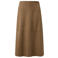 comma suèdelook midi rok - cognac
