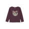 s.Oliver longsleeve met pailletten en print - donkerrood