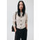 comma gebreid vest met wol - beige