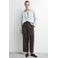 comma barrel casual broek - donkerbruin