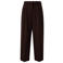 comma barrel casual broek - donkerbruin