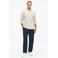 s.Oliver BLACK LABEL regular fit jacquard polo - ecru