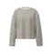 s.Oliver Curve gestreepte trui Plus Size - ecru
