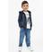 s.Oliver sweatvest met print - donkerblauw