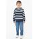 s.Oliver gestreepte sweater - marineblauw