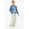 s.Oliver sweater met print - blauw