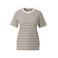 s.Oliver Curve gestreept T-shirt Plus Size - ecru