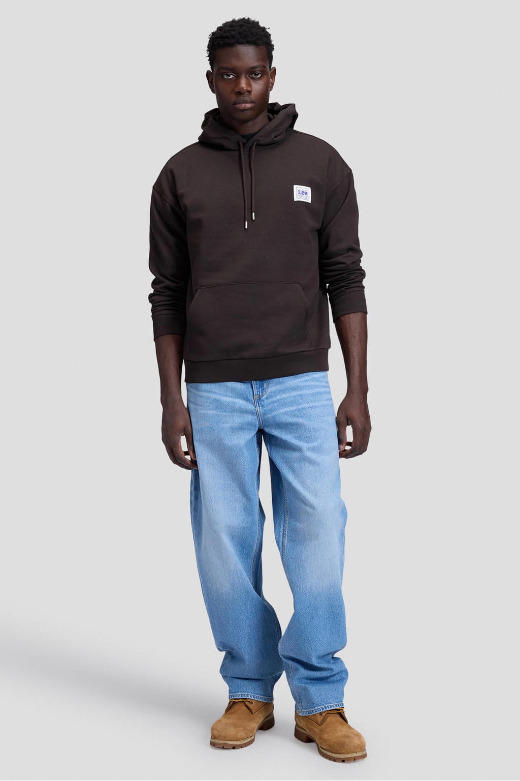 Lee relaxed fit hoodie - chocolate torte