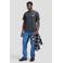 Lee relaxed fit T-shirt met backprint - zwart