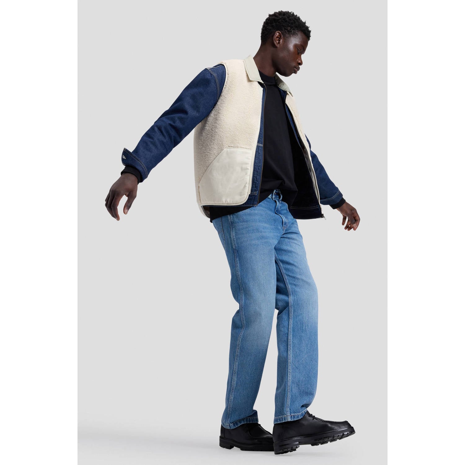 Lee teddy bodywarmer warm ecru