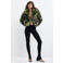 Desigual winterjas met print - groen