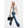 Desigual regular fit flared jeans - donkerblauw