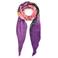 Desigual sjaal met bloemen paars