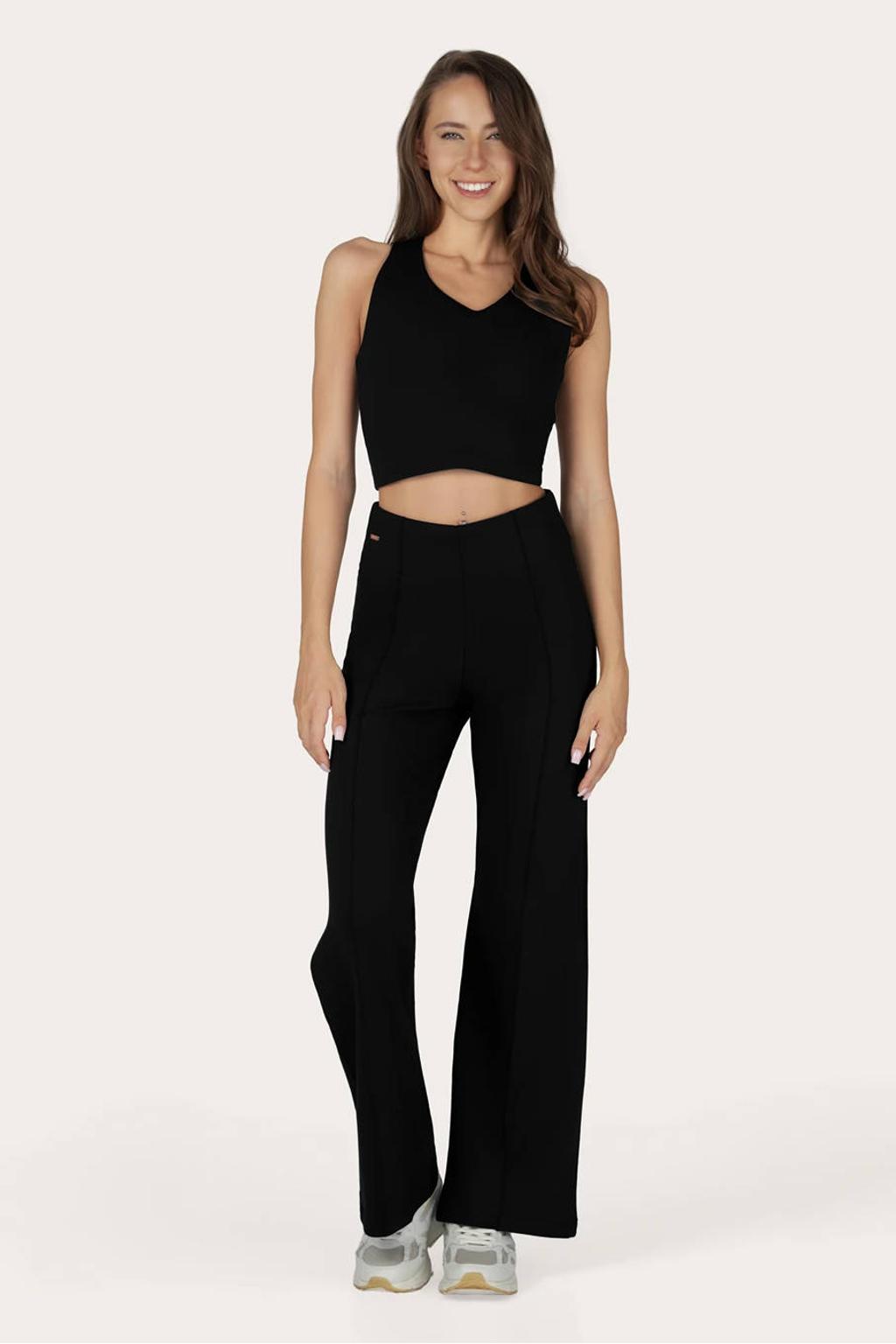 Urban Goddess voorgevormde bamboe sport-bh light support zonder beugel - zwart