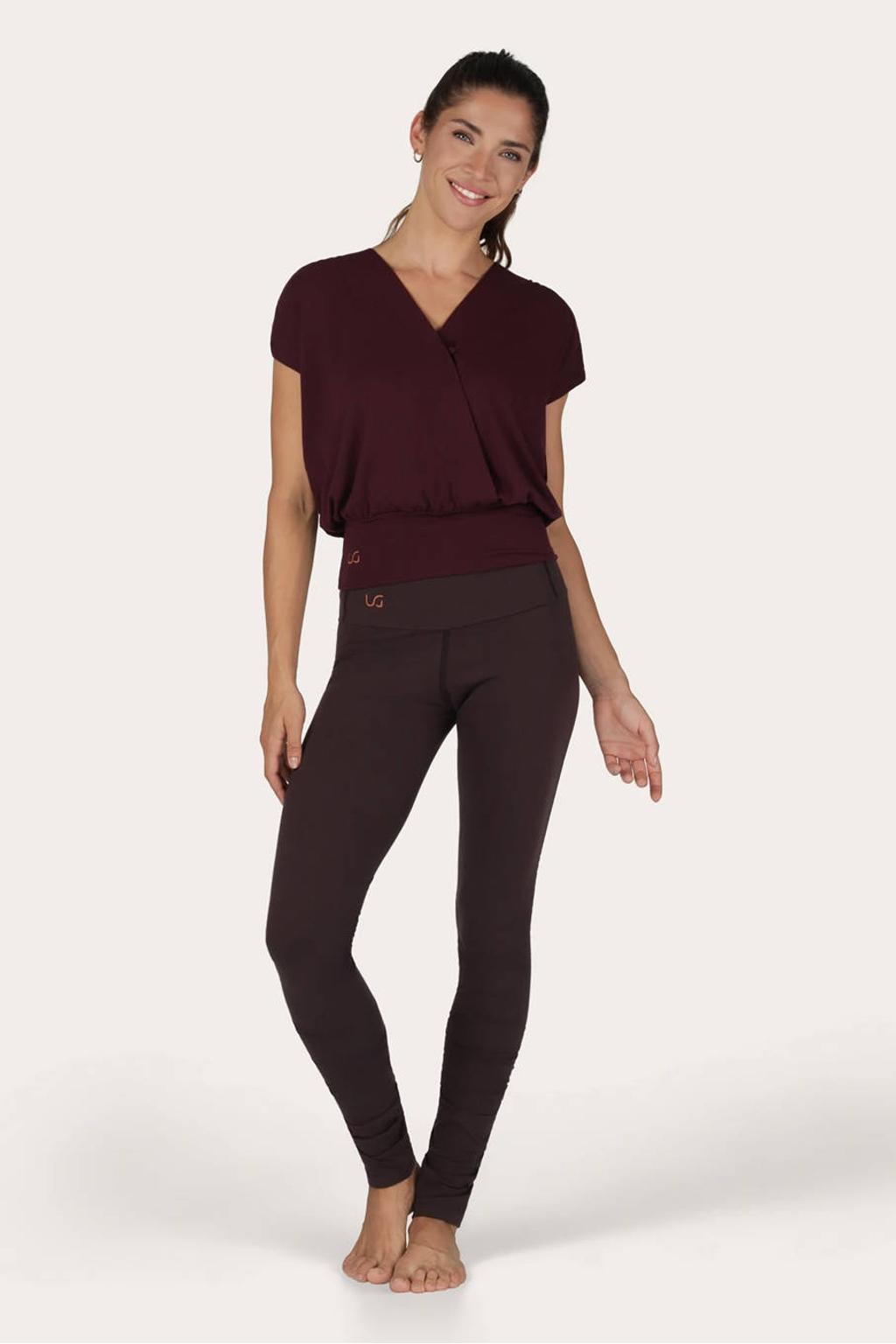 Urban Goddess voorgevormde bamboe sport-bh light support zonder beugel - donkerpaars