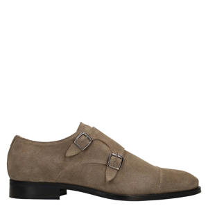 leren gespschoenen - beige