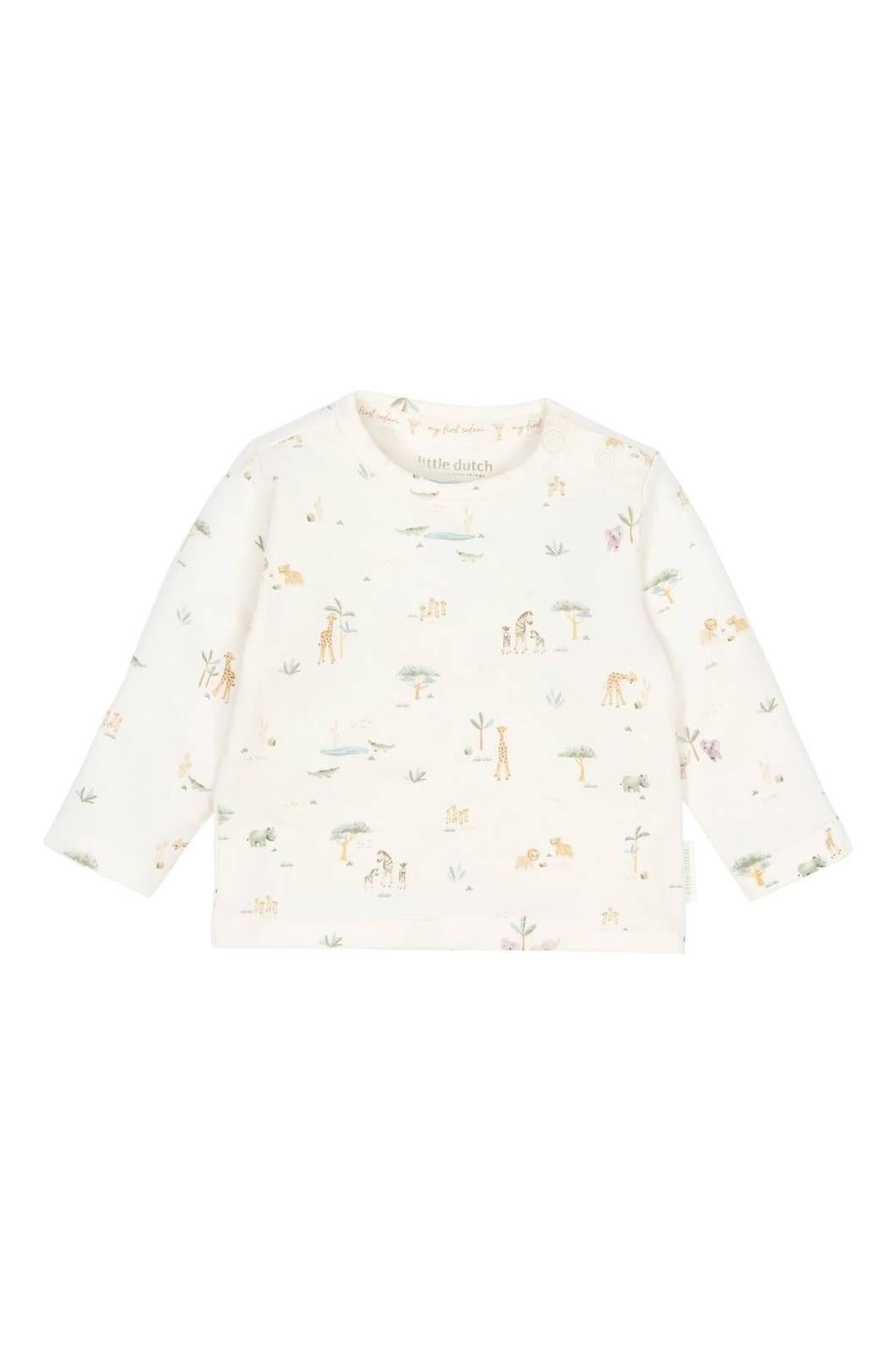 Little Dutch longsleeve met print - crème