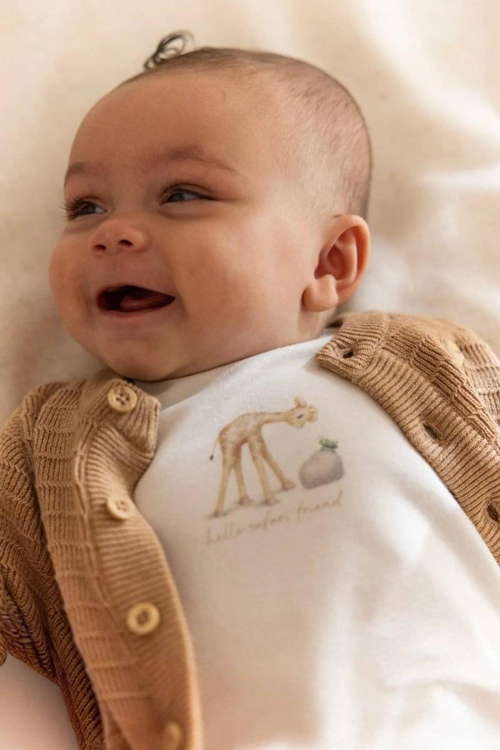 Little Dutch longsleeve met print - crème
