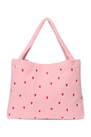 luiertas Teddy Hearts Mom Bag roze
