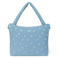 Studio Noos denim luiertas Hearts Diaper Bag lichtblauw