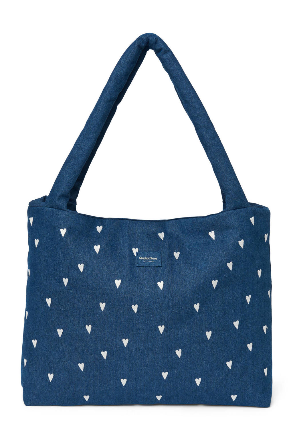 Studio Noos denim luiertas Hearts Mom Bag donkerblauw