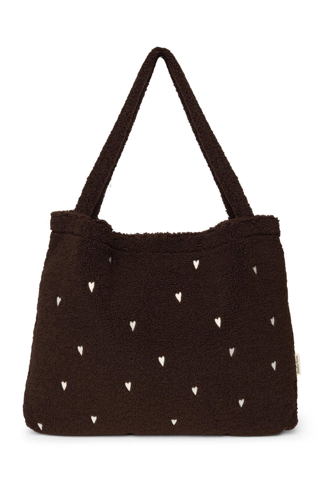 Studio Noos luiertas Teddy Hearts Mom Bag bruin