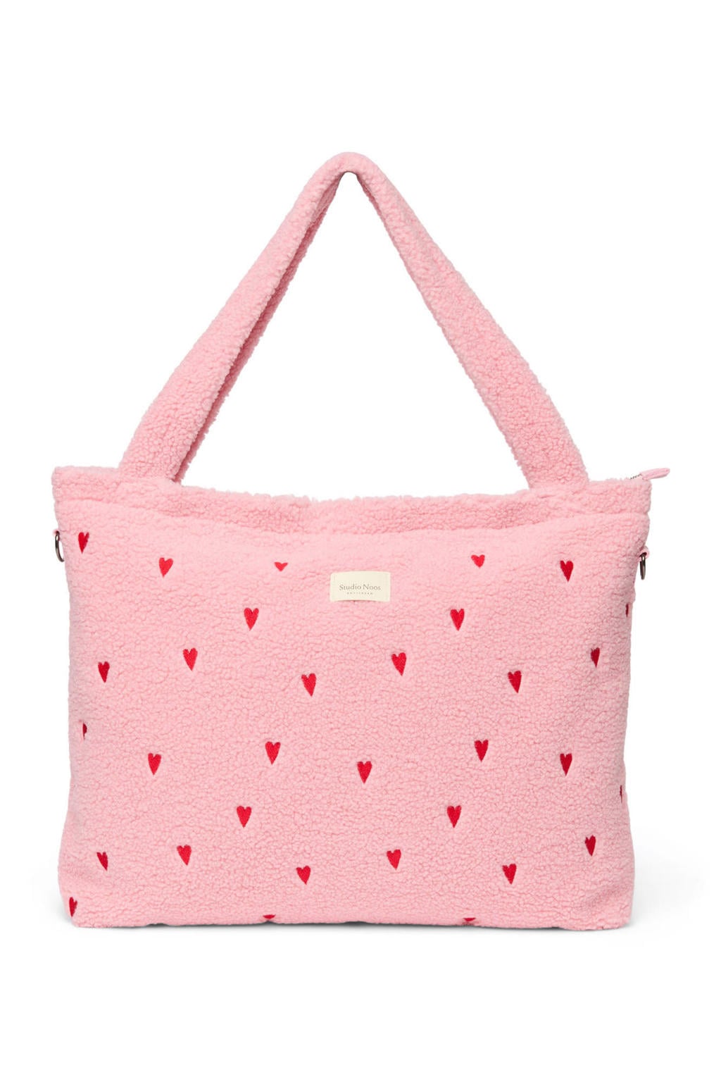 Studio Noos luiertas Teddy Hearts Diaper Bag roze