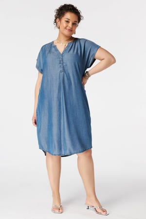 lyocell spijkerjurk Plus Size - mediumblauw