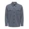 ONLY & SONS regular fit overshirt - blauw