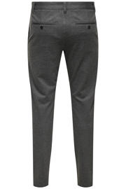 thumbnail: ONLY & SONS viscose slim fit gemêleerde chino - beluga