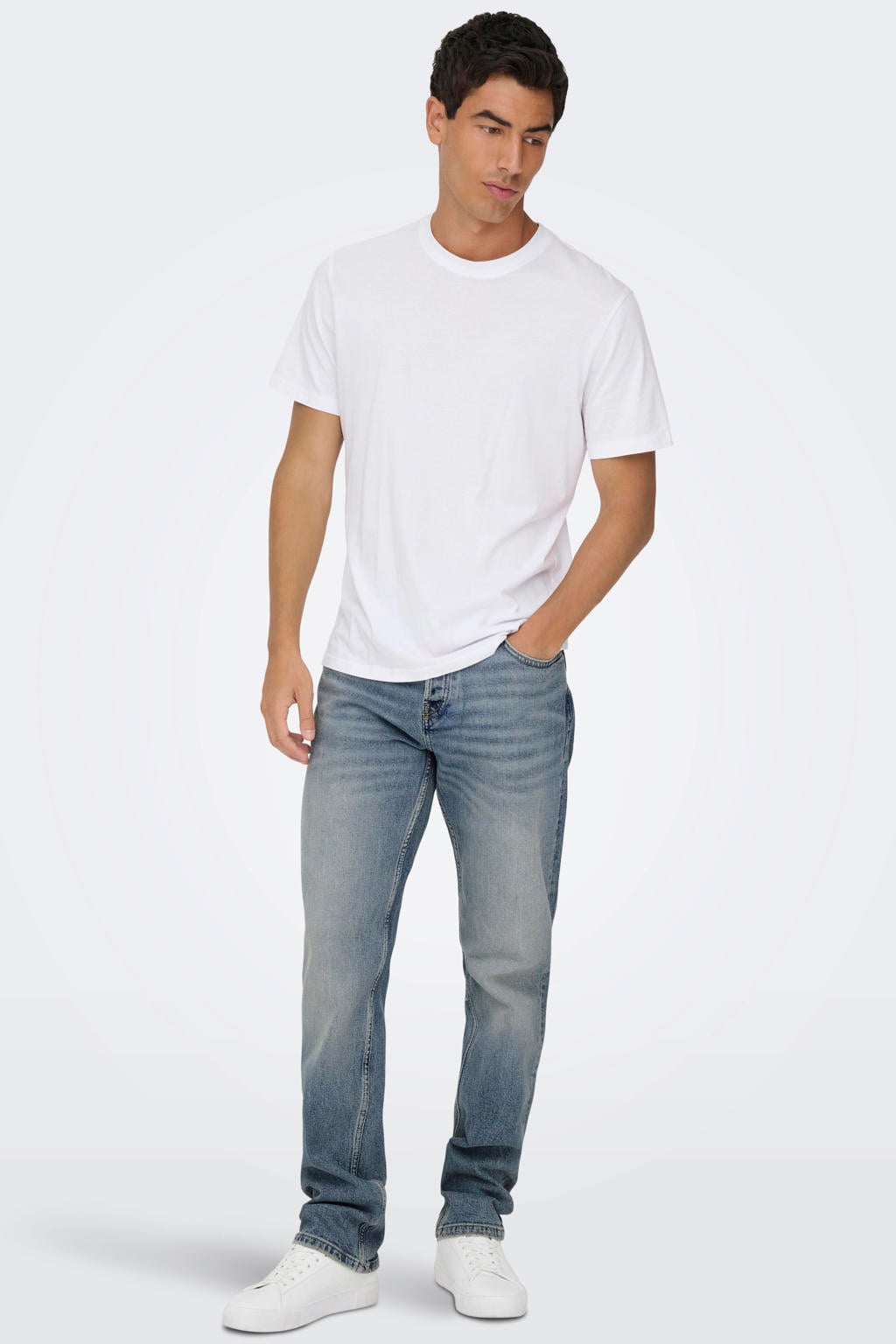 ONLY & SONS ONSEDGE straight leg jeans - lichtblauw