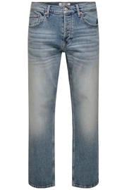 thumbnail: ONLY & SONS ONSEDGE straight leg jeans - lichtblauw