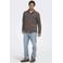 ONLY & SONS regular fit overshirt - donkerbruin