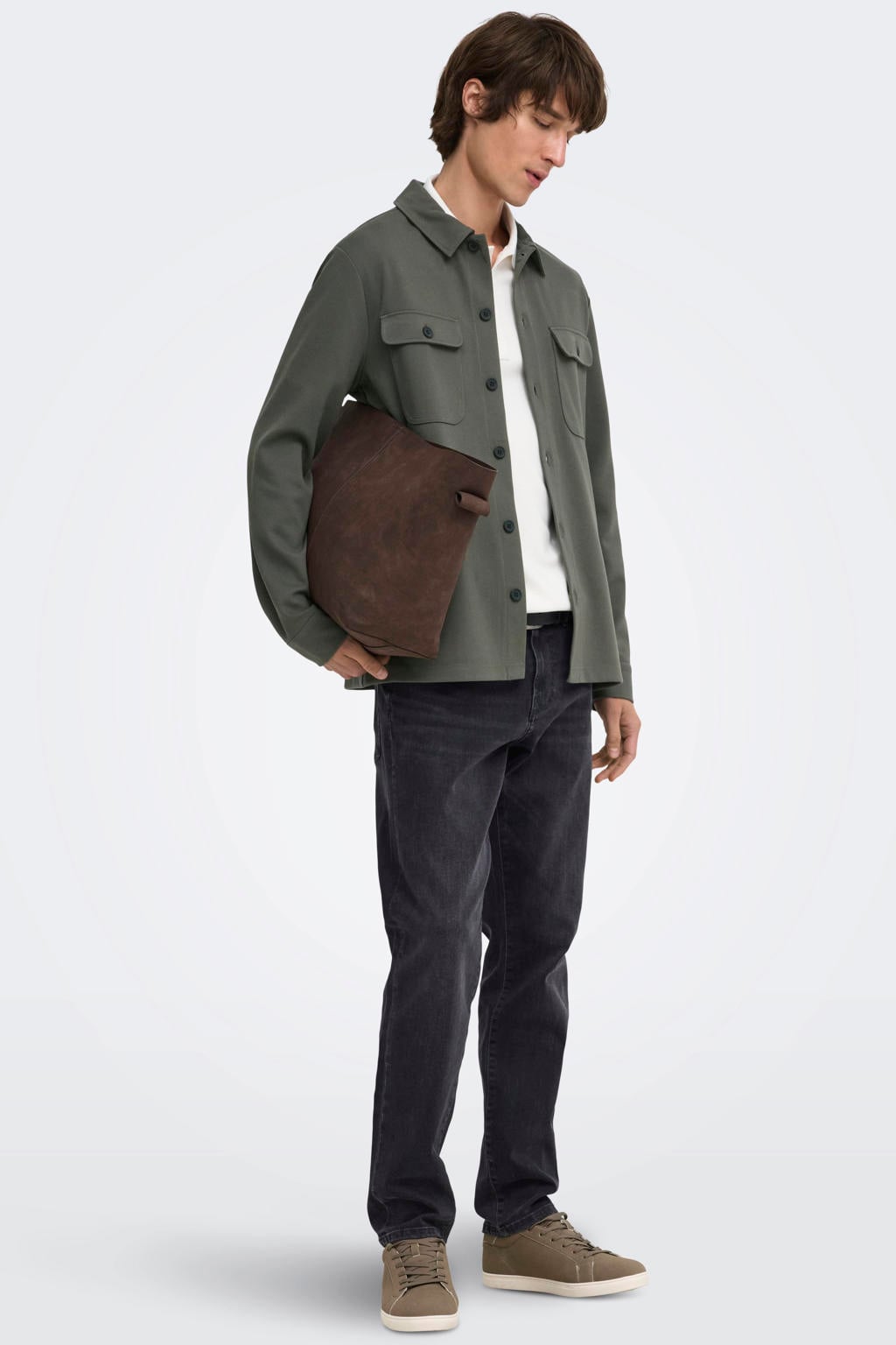 ONLY & SONS ONSWEFT regular fit jeans - zwart