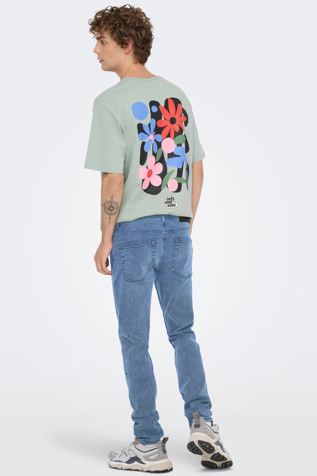 ONLY & SONS ONSLOOM slim fit jeans - lichtblauw