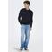 ONLY & SONS regular fit gebreide trui - donkerblauw