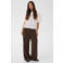 Saint Tropez wide leg pantalon met plooien - donkerbruin