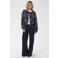 Saint Tropez bomberjas met paisley - donkerblauw/wit