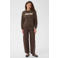 Saint Tropez katoenen sweater met borduursels - bruin