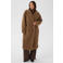 Saint Tropez teddy jas met split - bruin