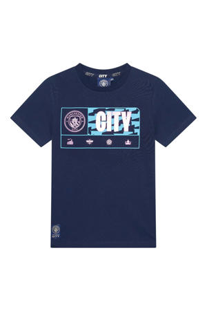 Manchester City T-Shirt Donkerblauw