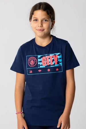 Manchester City T-Shirt Donkerblauw