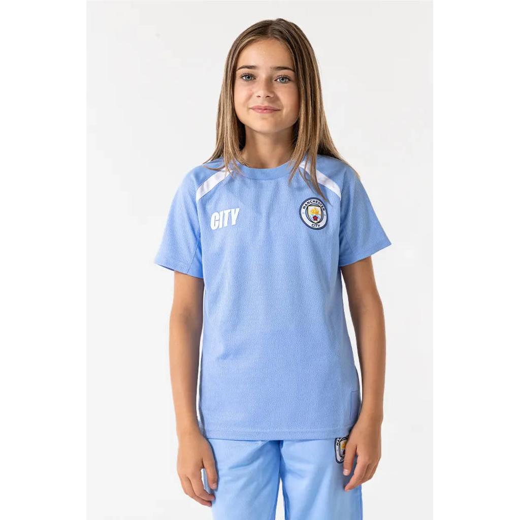 Official Fanwear Manchester City Thuis Shirt Blauw