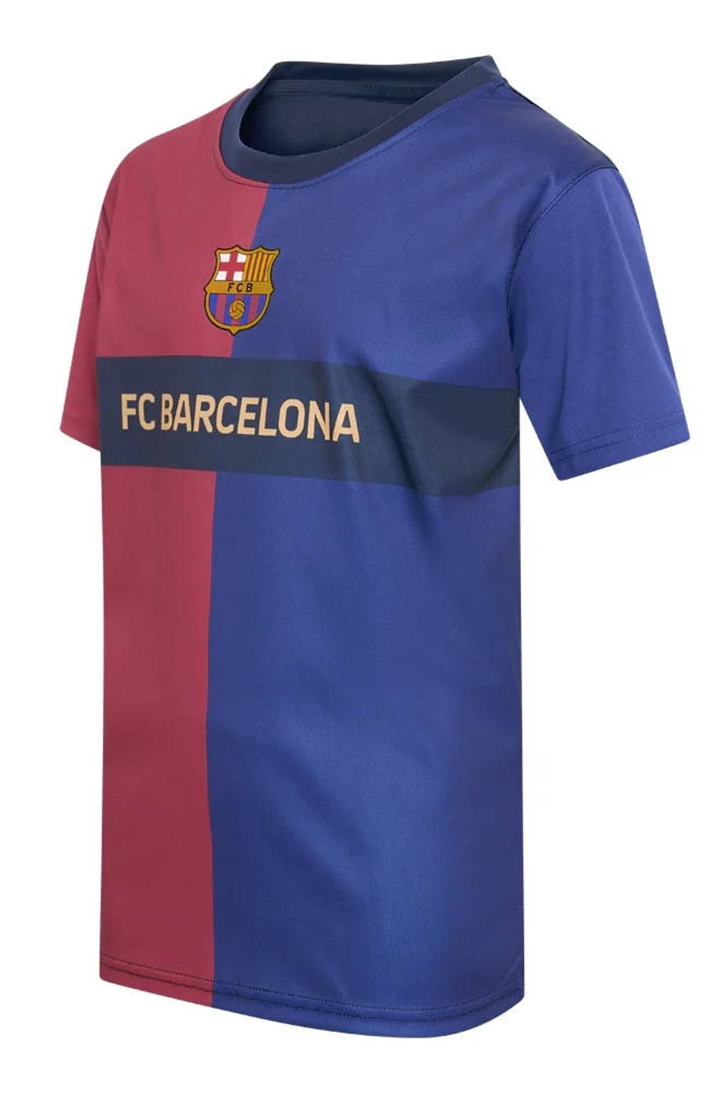 Official Fanwear FC Barcelona Thuis Shirt Rood/Blauw
