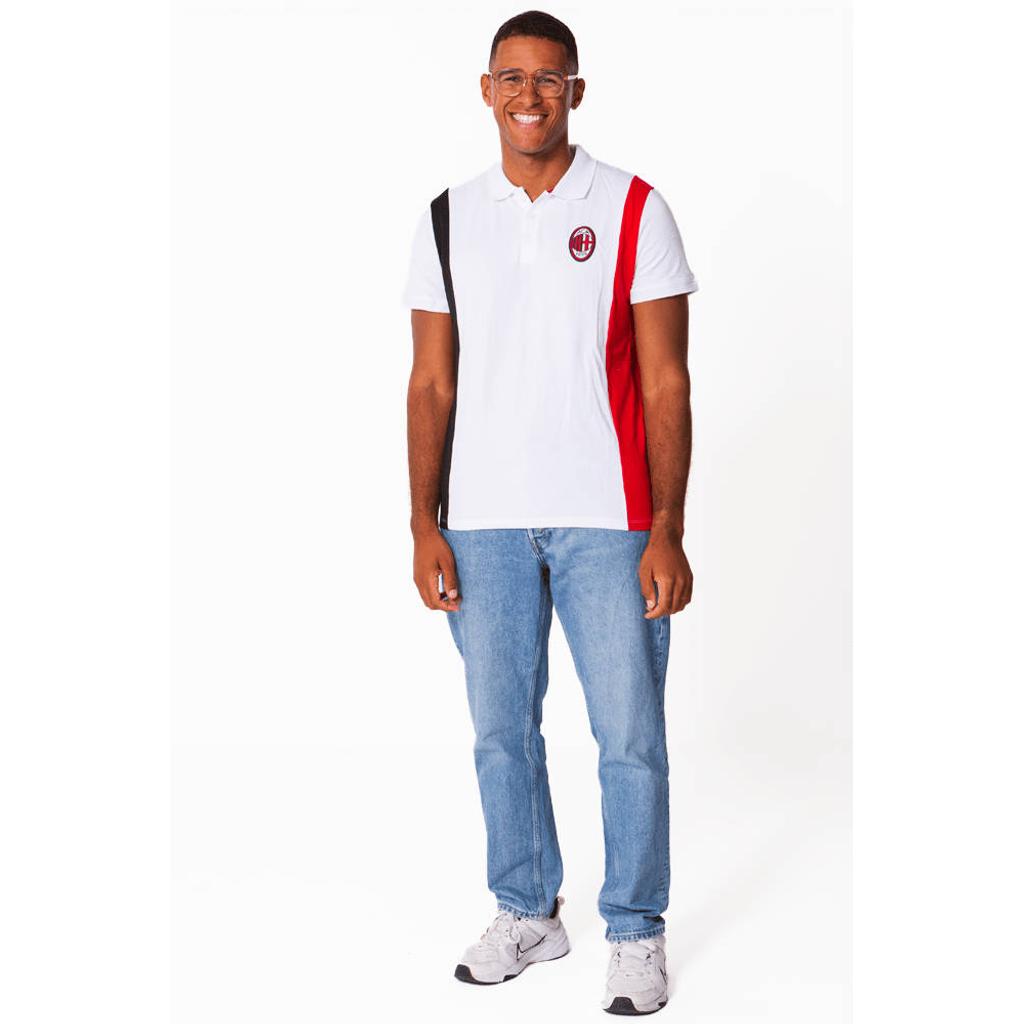 Official Fanwear AC Milan Polo Wit