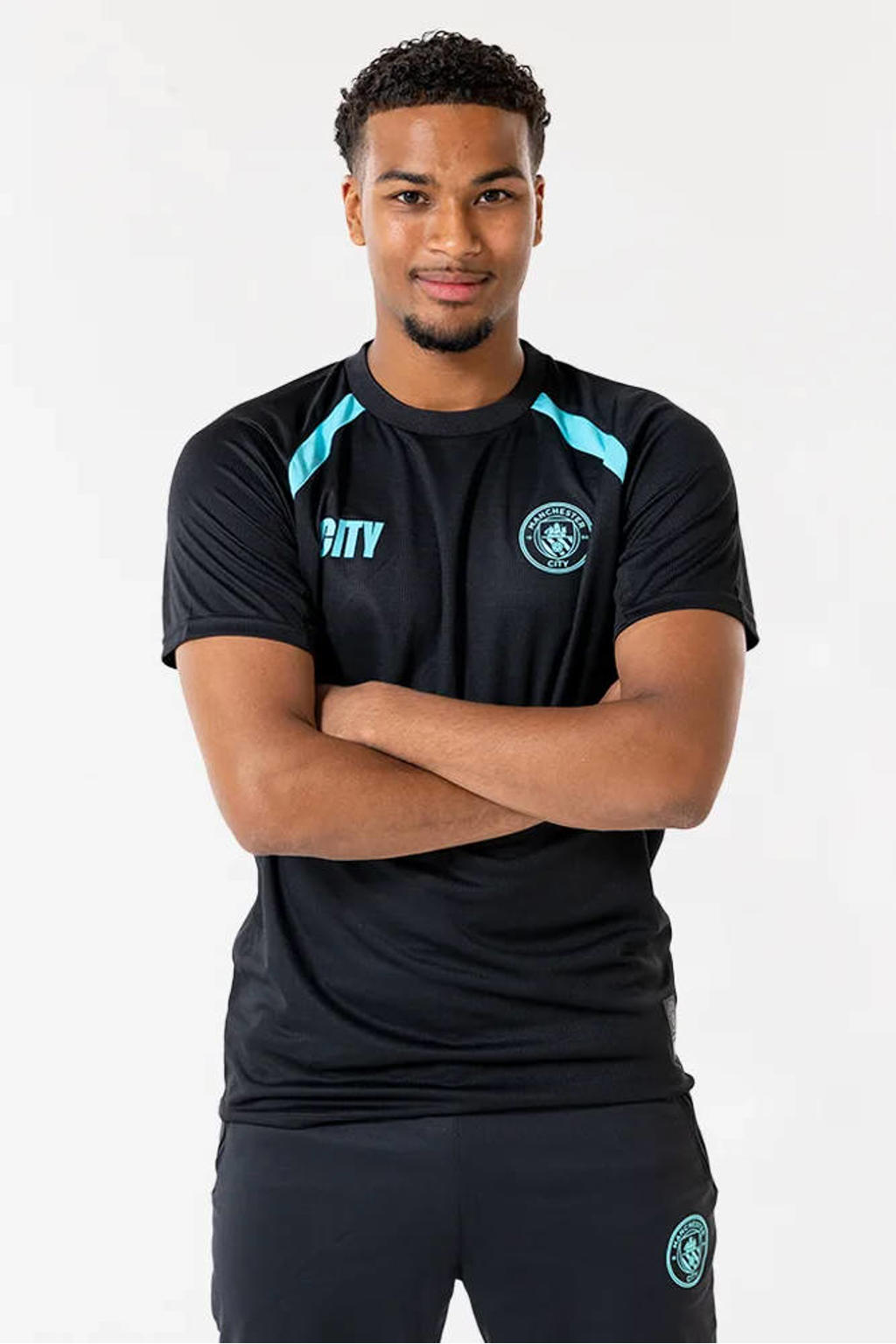 Official Fanwear Manchester City Voetbalshirt Zwart