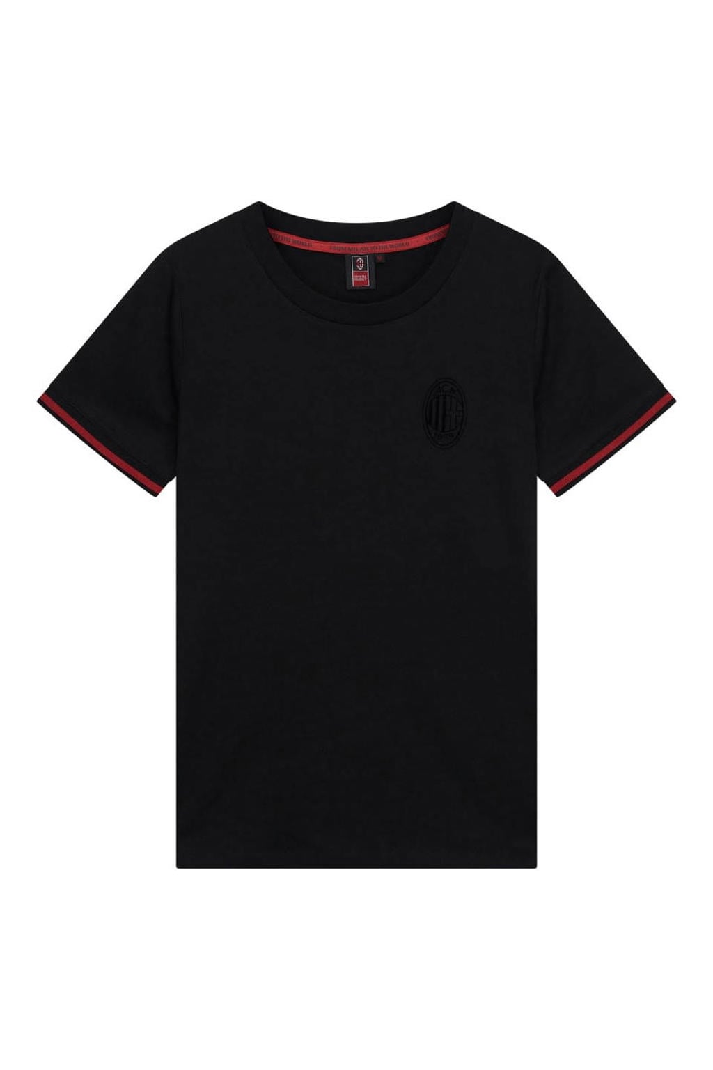 Official Fanwear AC Milan T-Shirt Zwart