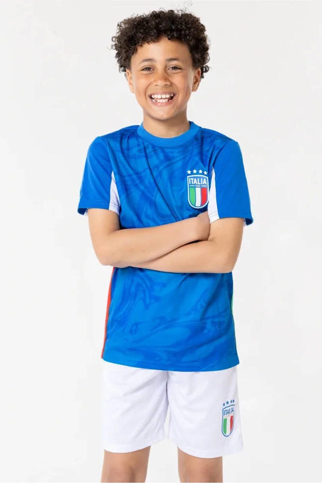 Official Fanwear Italië Voetbaltenue Blauw/Wit