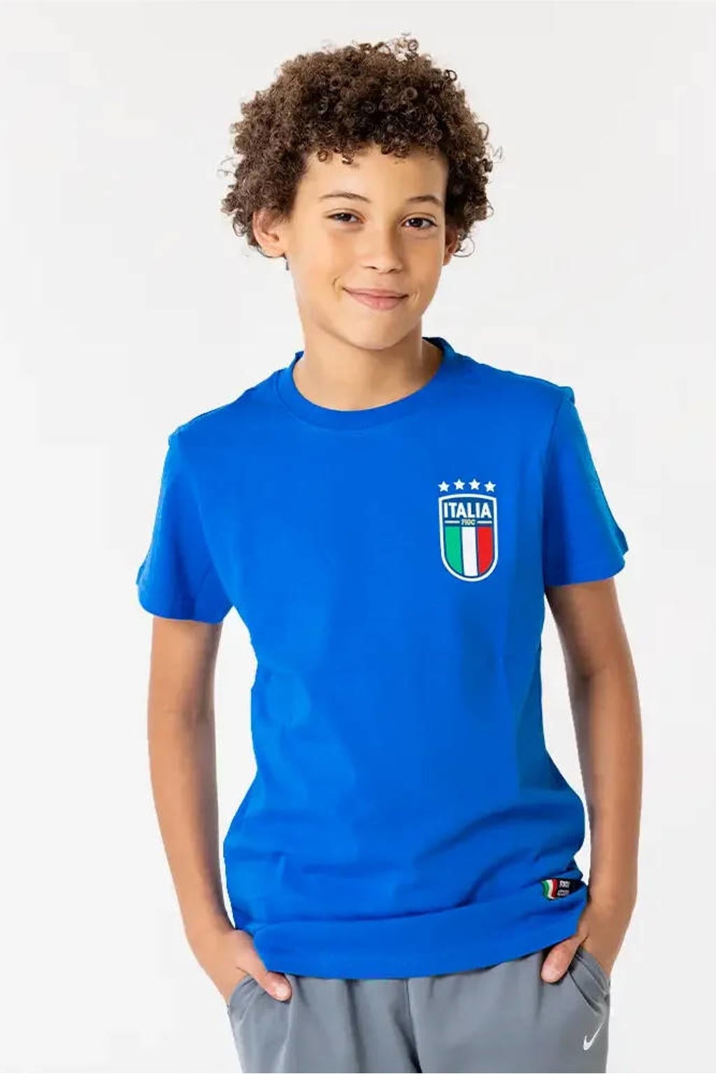 Official Fanwear Italië T-Shirt Blauw