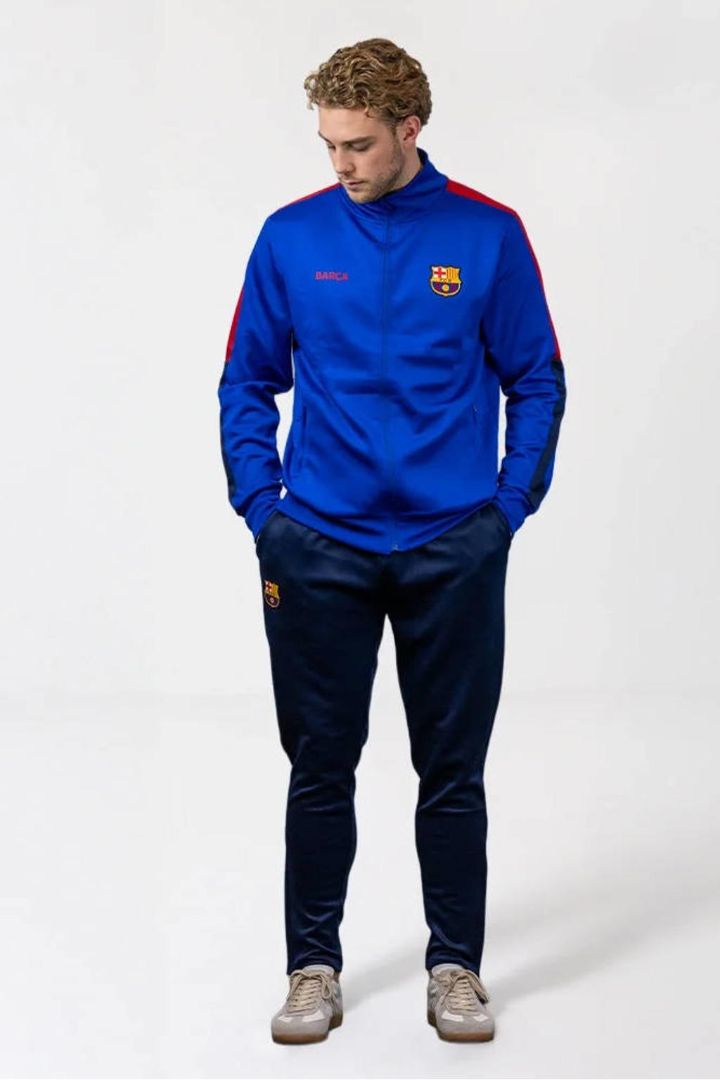 Official Fanwear FC Barcelona Trainingspak Blauw